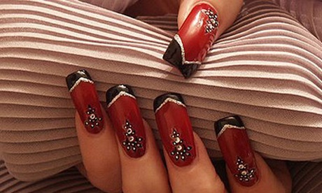 red-black-and-white-nail-art-26_10 Roșu alb-negru nail art