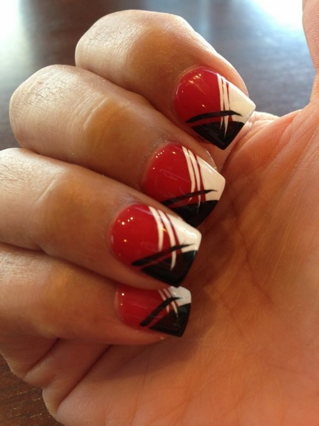 red-black-white-nails-48_12 Roșu negru alb cuie