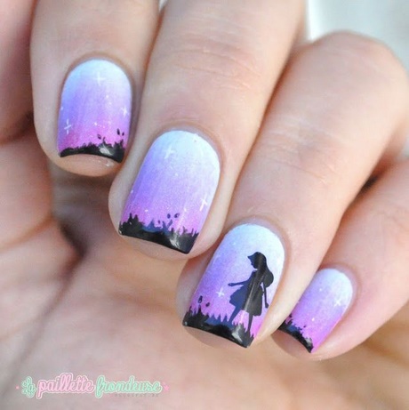 silhouette-nail-art-08 Silueta nail art