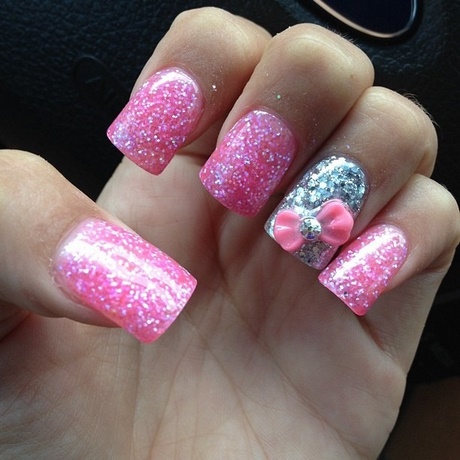 silver-and-pink-nail-designs-80_4 Modele de unghii de argint și roz