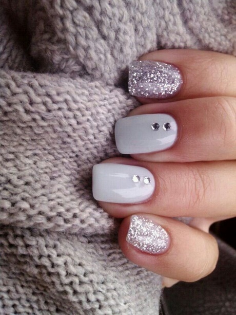 silver-and-white-nails-44_12 Argint și unghii albe