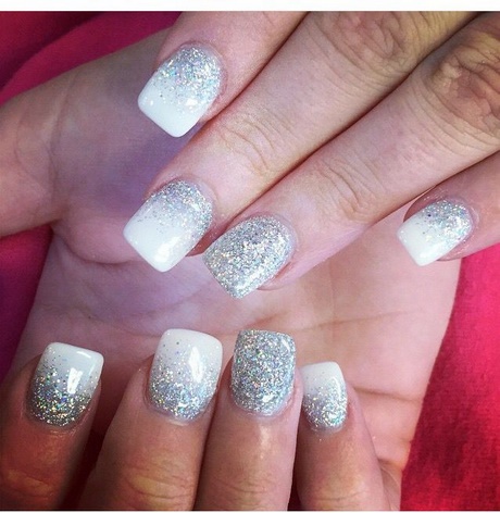 silver-and-white-nails-44_14 Argint și unghii albe