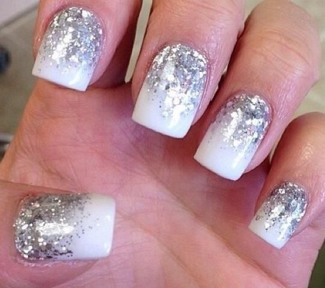 silver-and-white-nails-44_19 Argint și unghii albe