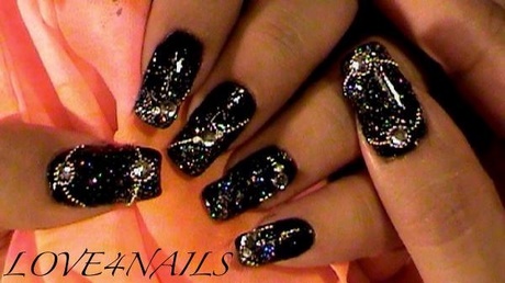 silver-black-nail-art-46_8 Argint Negru nail art