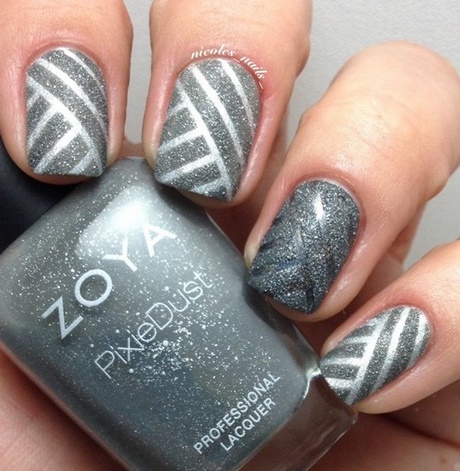 silver-nail-art-ideas-79_11 Idei de unghii de argint