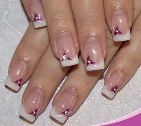 simple-french-nails-40_10 Unghii simple franceze