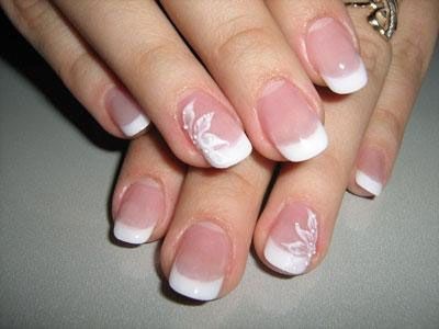 simple-french-nails-40_6 Unghii simple franceze