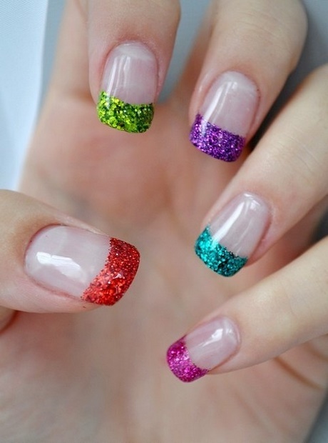 sparkly-french-nails-27_16 Sparkly Franceză cuie