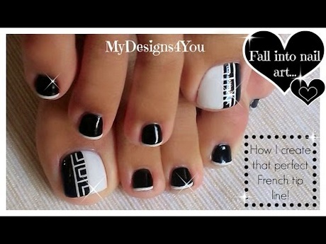 toe-nail-designs-black-and-white-87_19 Toe unghii modele alb-negru