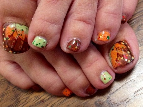toe-nail-designs-for-fall-67_14 Toe modele de unghii pentru toamna