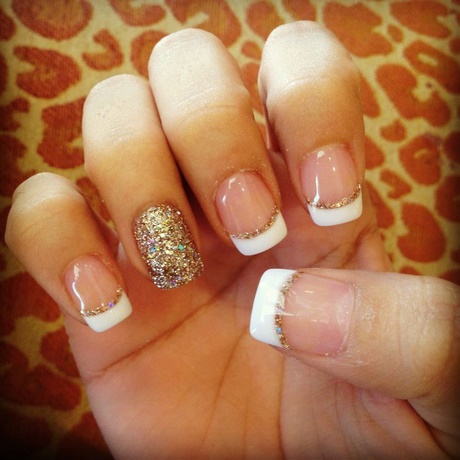 white-and-gold-nails-71_4 Unghii albe și aurii