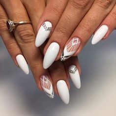 white-nails-nail-art-38_12 Unghii albe nail art