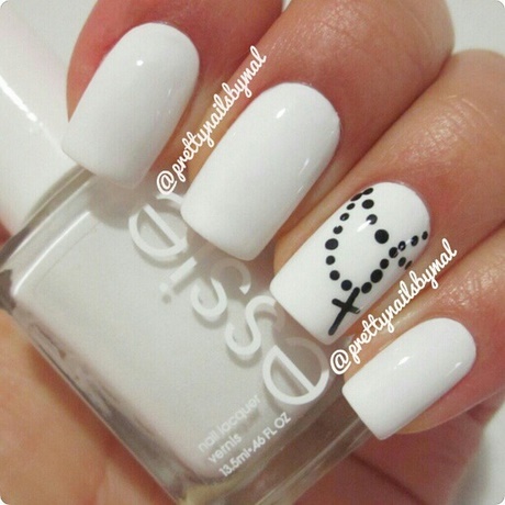 white-nails-nail-art-38_17 Unghii albe nail art