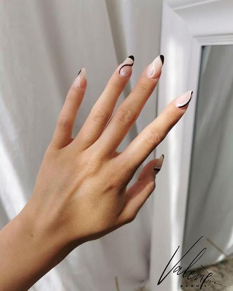 acrylic-nail-designs-black-and-white-73_9 Modele de unghii acrilice alb-negru