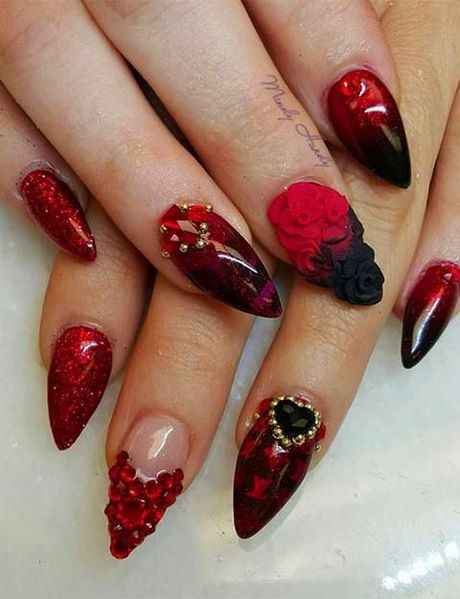 acrylic-nail-designs-for-valentines-day-74_6 Modele de unghii acrilice pentru Ziua Îndrăgostiților