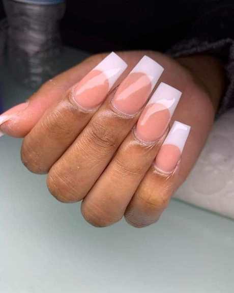 acrylic-nail-white-tip-designs-94_11 Acrilice unghii alb sfat modele