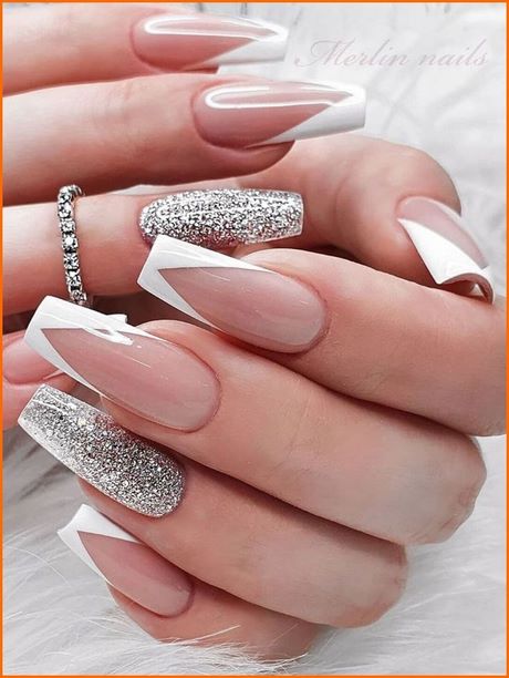 acrylic-nail-white-tip-designs-94_13 Acrilice unghii alb sfat modele
