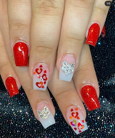 acrylic-valentine-nails-92_12 Acrilice valentine cuie