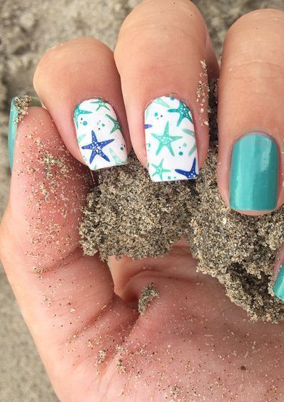 beach-themed-acrylic-nails-02_10 Unghii acrilice tematice pe plajă