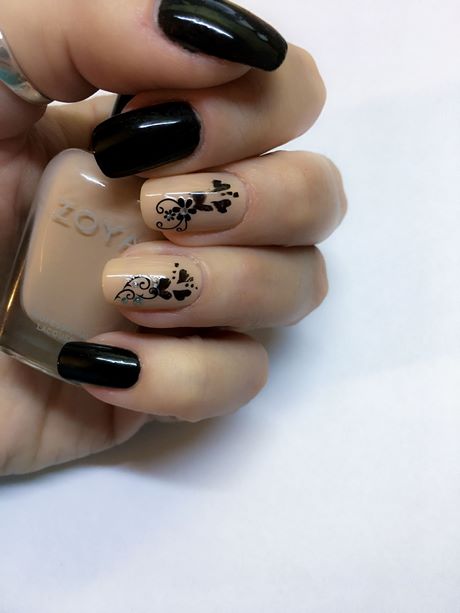 black-and-beige-nail-designs-73_2 Modele de unghii negre și bej