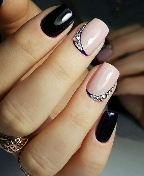 black-and-beige-nail-designs-73_3 Modele de unghii negre și bej