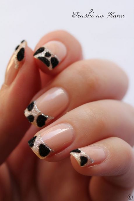 black-and-gold-french-tip-nails-60_2 Negru și aur Franceză sfat cuie