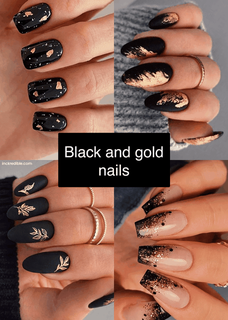 black-base-nail-designs-38 Modele de unghii de bază neagră