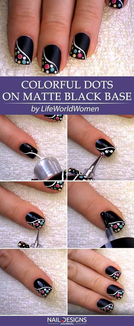 black-base-nail-designs-38_9 Modele de unghii de bază neagră