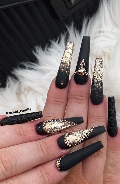 black-design-on-nails-95_14 Design negru pe unghii