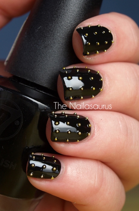black-fingernail-polish-designs-46_3 Negru unghii poloneză modele