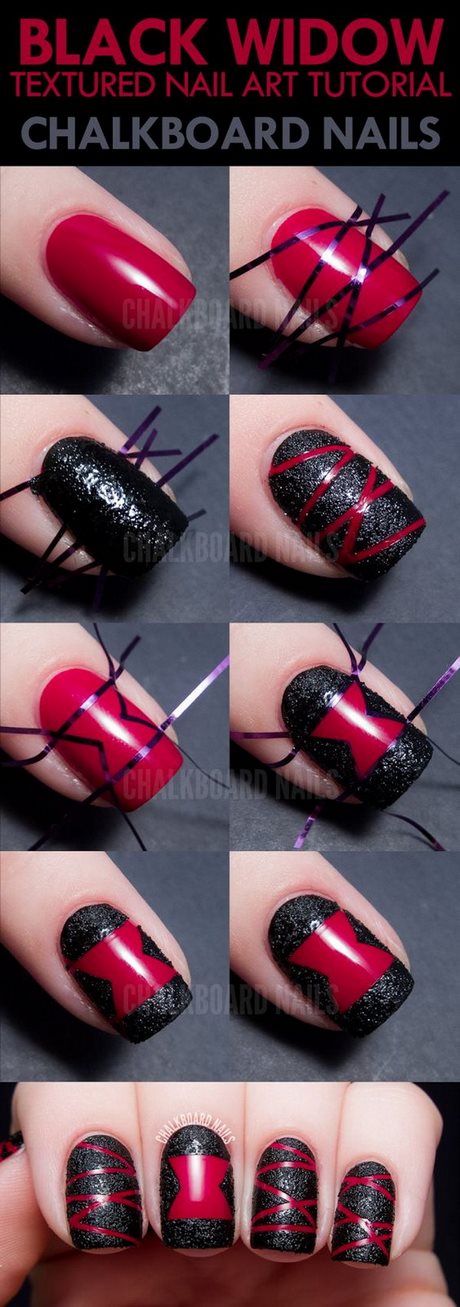 black-fingernail-polish-designs-46_8 Negru unghii poloneză modele