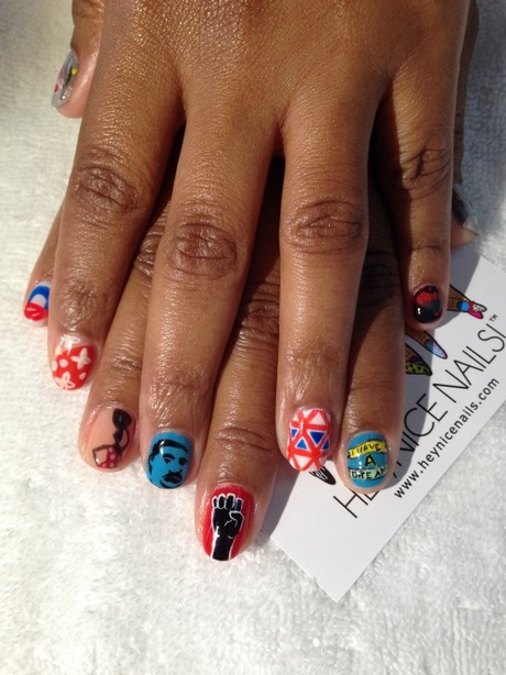 black-history-nail-designs-03_15 Negru Istorie modele de unghii