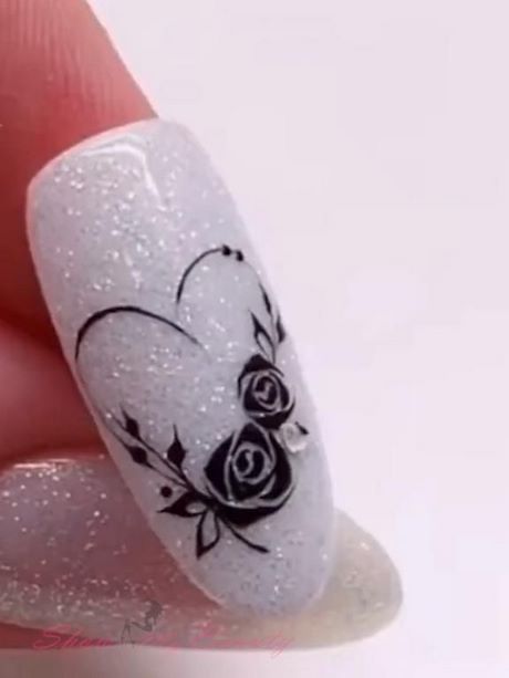 black-rose-nail-design-76_4 Design de unghii de trandafir negru