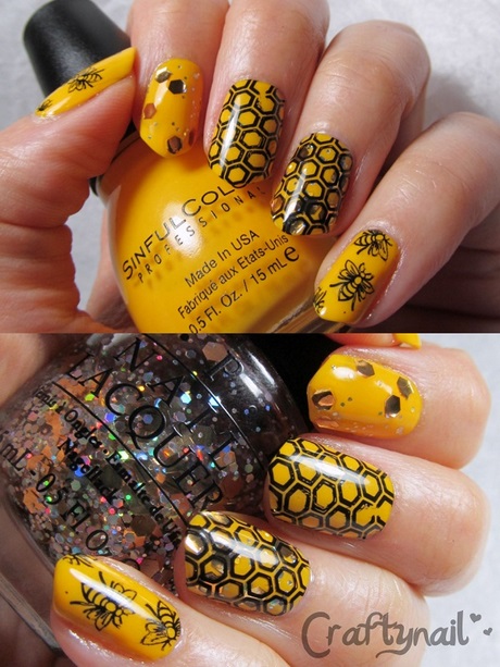 bumble-bee-nail-art-design-79_3 Bumble Bee nail art design