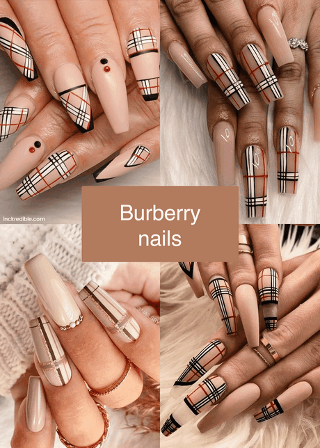 burberry-nail-design-ideas-23 Idei de design de unghii Burberry