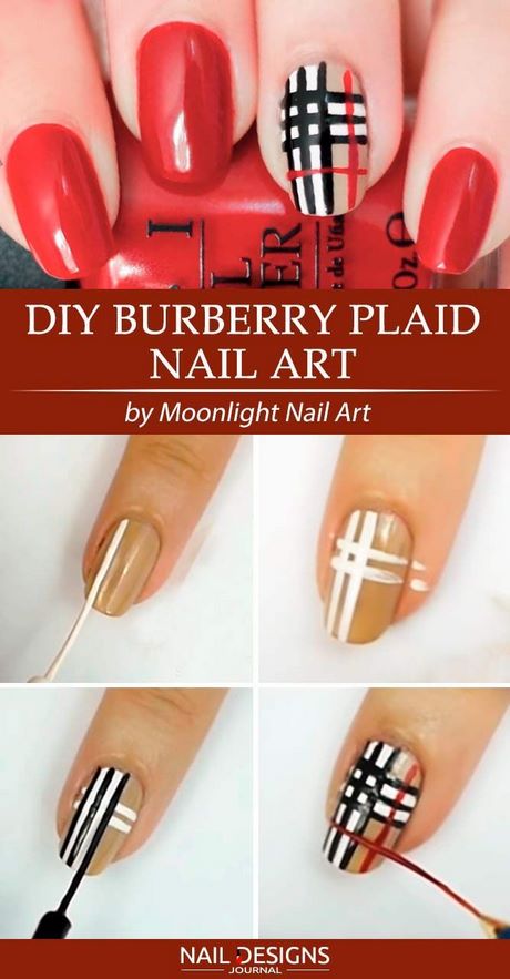 burberry-nail-design-ideas-23_2 Idei de design de unghii Burberry