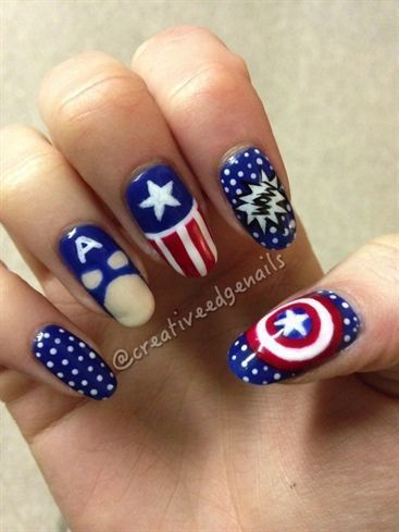 captain-america-nail-designs-61_5 Captain america modele de unghii