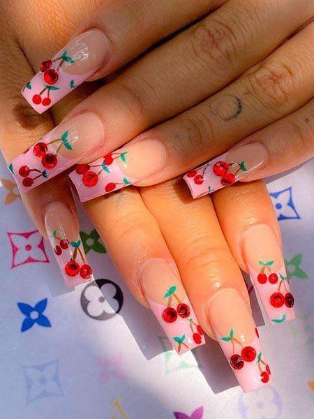 cherry-nail-art-design-84_3 Cherry nail art design