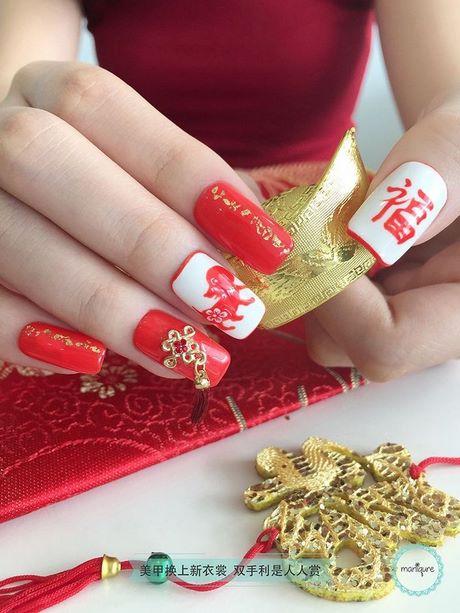 chinese-new-year-gel-nail-design-36_4 Design de unghii cu gel de Anul Nou Chinezesc