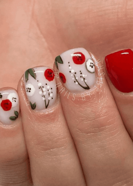 christmas-flower-nail-design-68_2 Design de unghii de flori de Crăciun