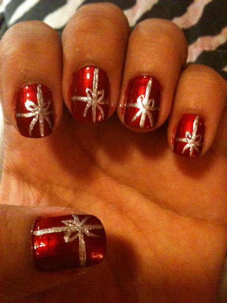 christmas-present-nail-art-design-53_18 Cadou de Crăciun nail art design