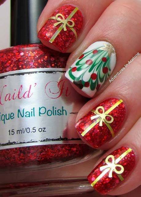 christmas-present-nail-art-design-53_4 Cadou de Crăciun nail art design