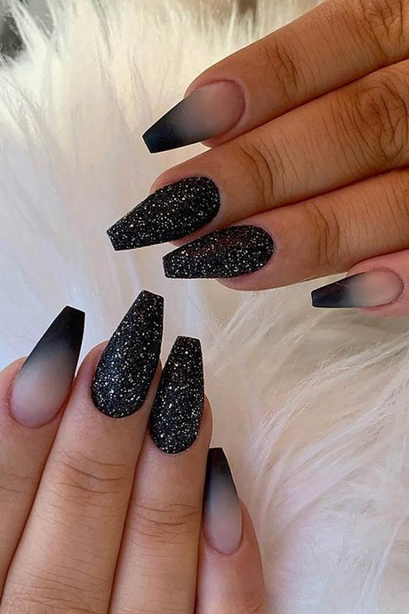 coffin-nails-black-designs-65 Sicriu cuie modele negre