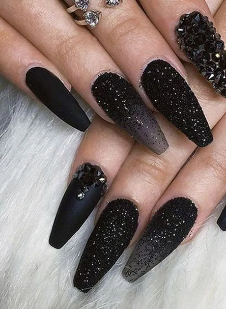 coffin-nails-black-designs-65_2 Sicriu cuie modele negre