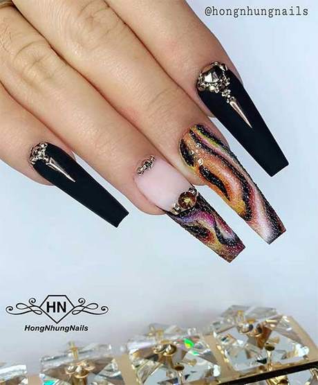 coffin-nails-black-designs-65_6 Sicriu cuie modele negre