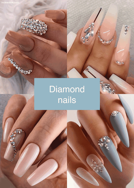 Modele de unghii în formă de diamant