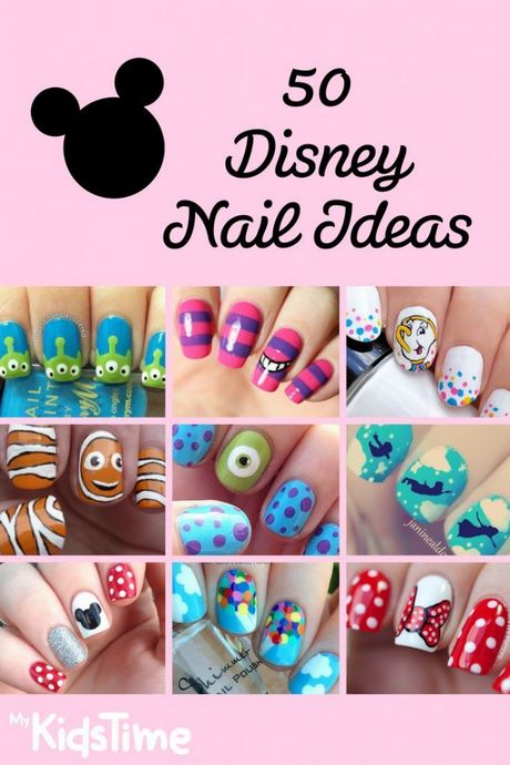 disney-themed-gel-nails-37 Unghii cu gel tematice Disney