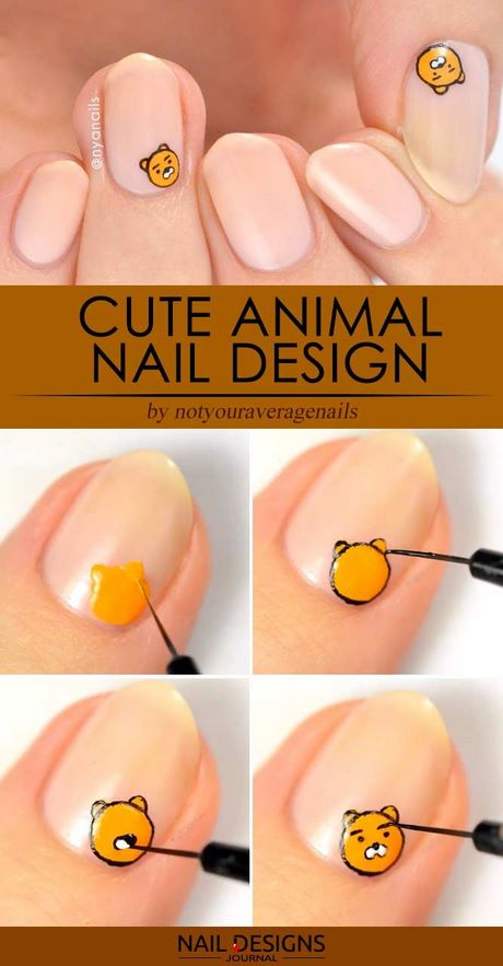 easy-animal-nail-designs-32_2 Modele ușoare de unghii pentru animale