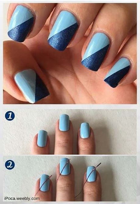 easy-but-pretty-nail-designs-65_16 Ușor, dar destul de modele de unghii