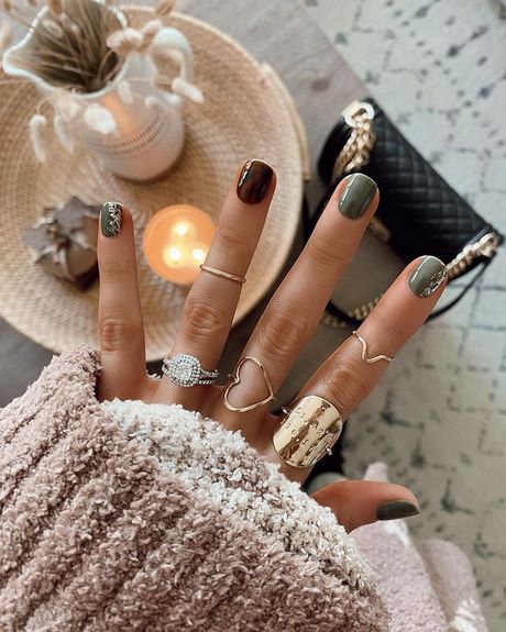 easy-fall-nail-ideas-68_6 Idei ușoare de unghii de toamnă